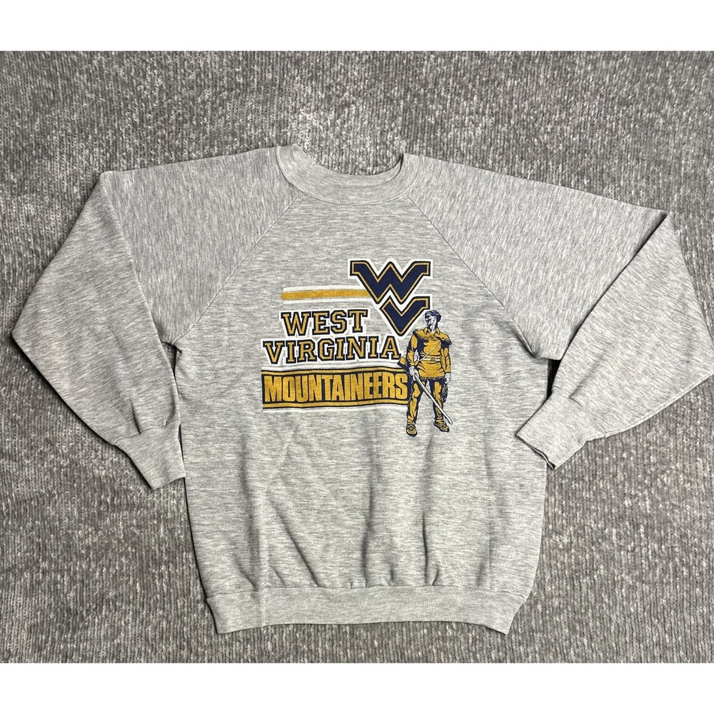 Vintage 80s Signal University of West Virginia Sweatshirt Adult XL